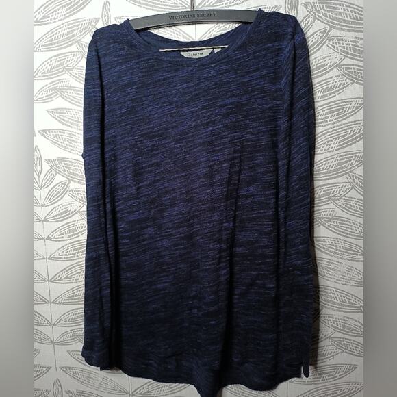 Athleta Modal Long Sleeve Top bLue Heather Modal Blend - Picture 1 of 6